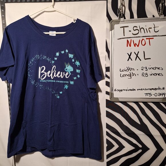 Tops - NWOT Believe Dysautonomia Awareness T-Shirt XXL